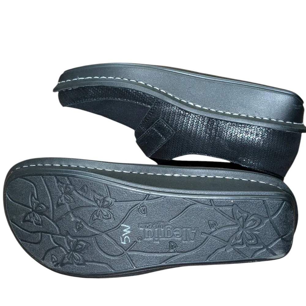 Alegria Brenna Claddagh Black Whimsigoth Strap Loafer Comfort Shoes EU 37 US 7 - Picture 8 of 11